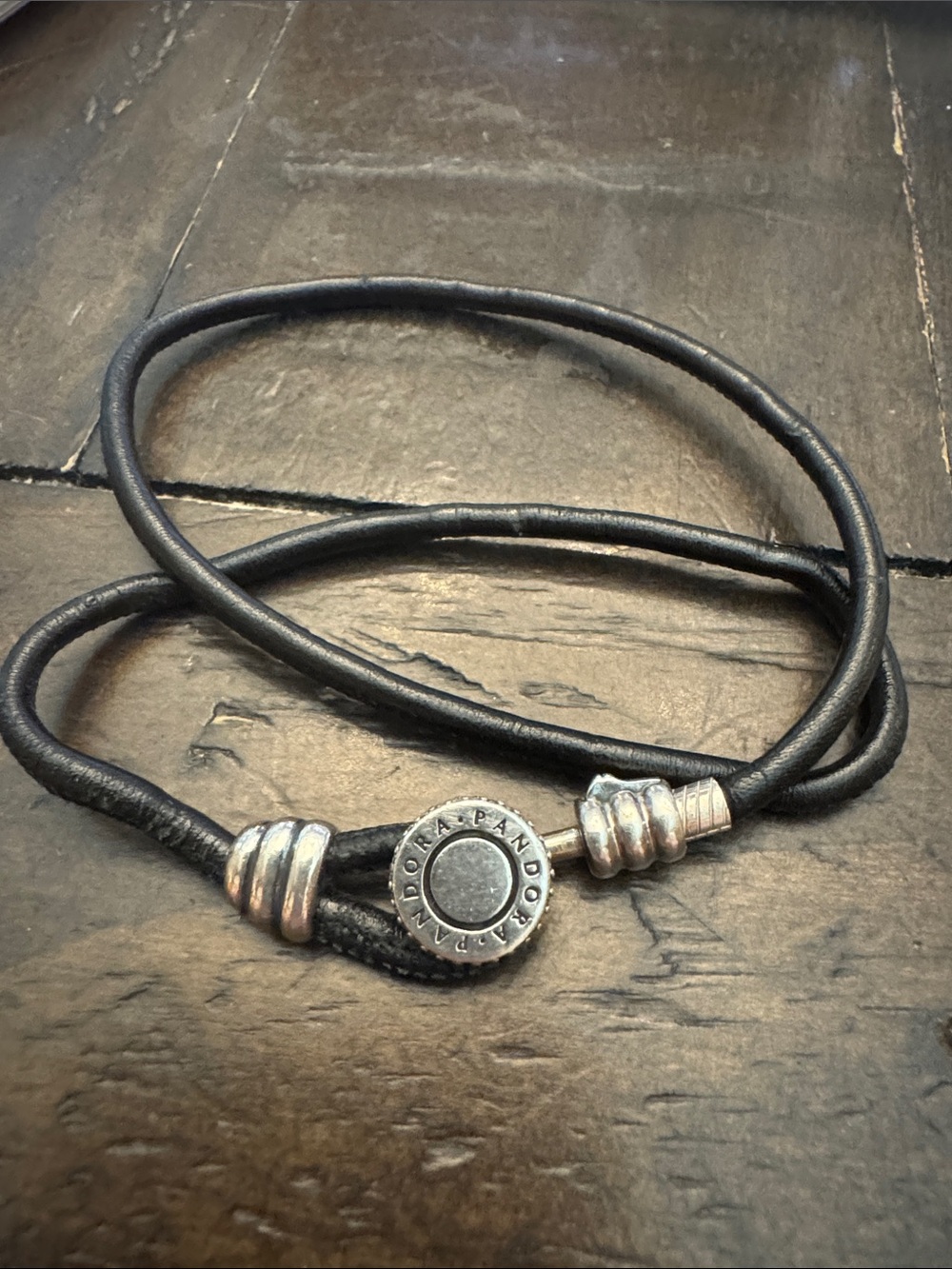 Retired Pandora leather bracelet